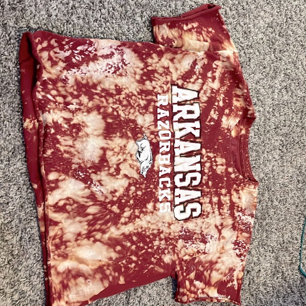 Bleached crop top